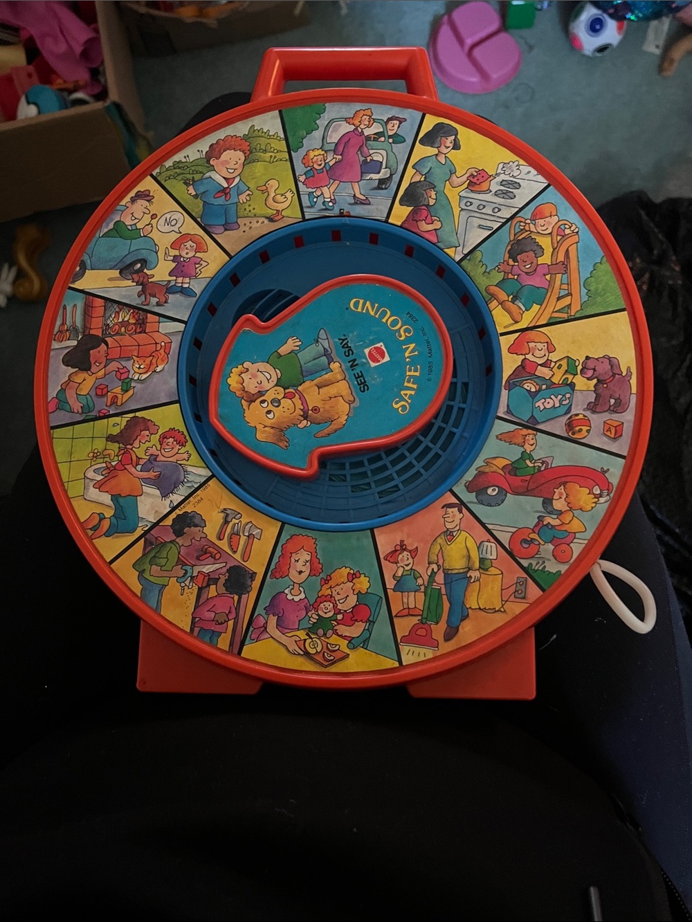 Mattel Safe 'N Sound Story Spinner Toy - Red, Blue, Yellow